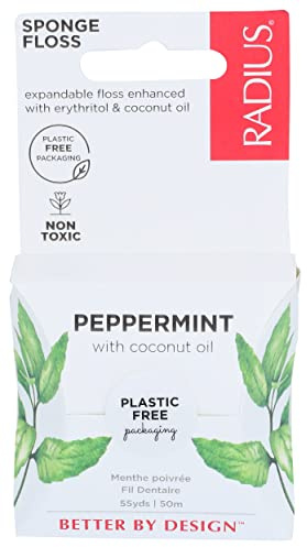 RADIUS Floss Vegan Xylitol Mint, 181 g - Pack of 3