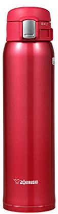 Zojirushi SM-SA60RW Stainless Steel Mug, 20-Ounce, Clear Red