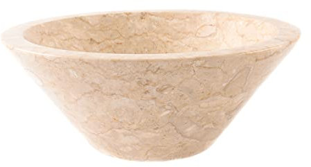 Salón Alegrías mármol lavabo 30 cm & # x2713; Crema piedra natural Espacio – Carcasa piedra para baño incluye Technology