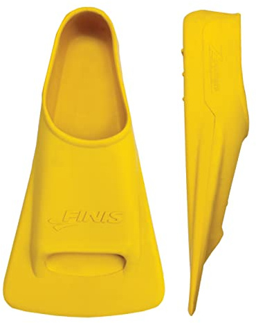 FINIS Zoomers Gold Swim Training Fins - Short Blade Design for Speed & Conditioning - Soft Natural Rubber Fit - Size H
