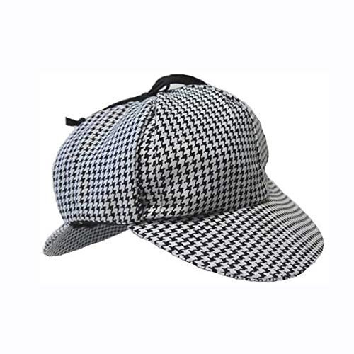 Festartikel-Müller Hut Sherlock Holmes Motiv Grau Large Fedora Männer Hut für Erwachsene Männer Sherlock Holmes Fans