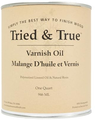 Tried & True Superior Varnish Oil Wood Finish, Quart