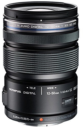 OM SYSTEM Olympus M.Zuiko Digital ED 12-50mm F3.5-6.3 EZ Lens, for Micro Four Thirds Cameras (Black)