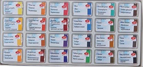 White Nights Aquarellfarben russische Künstlerfarben mit 24 Näpfen
