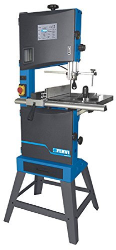 Fervi 0509/305 Bandsäge für Holz, 305 mm, mit Zubehör für Kreisschnitte, LED-Lampe und Schublade