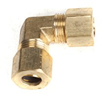 LTWFITTING 5/16-Inch OD 90 Degree Compression Union Elbow,Brass Compression Fitting(Pack of 5)
