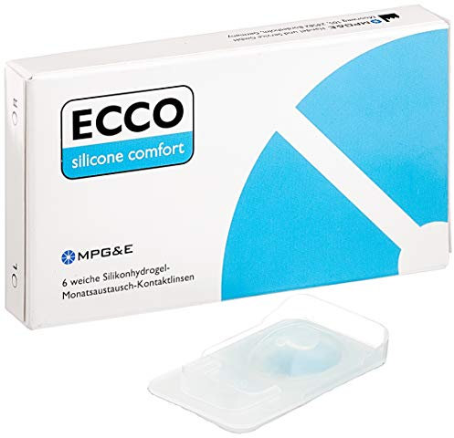 ECCO Silicone Comfort Monatslinsen weich, 6 Stück / BC 8.60 mm / DIA 14.20 mm / -2.5 Dioptrien