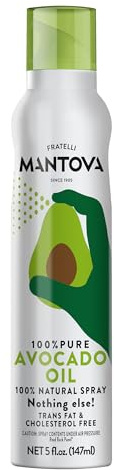 Mantova Avocado Oil, 100% Pure Cooking Oil Spray, perfect for healthy Keto snacks, baking, grilling, seasoning, or cooking, our oil dispenser bottle lets you spray, drip, or stream with no waste, 5 oz