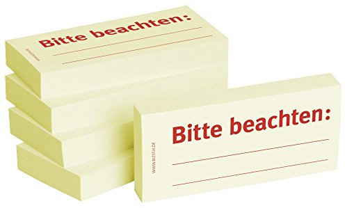 BIZSTIX Business Haftnotizen Bitte beachten (5 Stk.)
