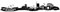 Samunshi® Wandtattoo Essen Skyline Wandaufkleber 120 x 21cm schwarz