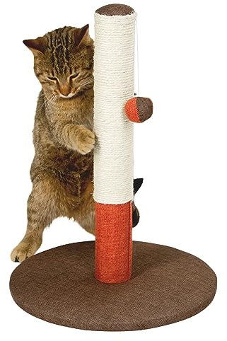 Kerbl Pet Kratzsäule Opal Basic bordeaux/braun, 37x37x50cm