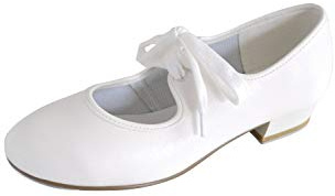 Roch Valley Low Heel PU Tap Shoes C10.5 White