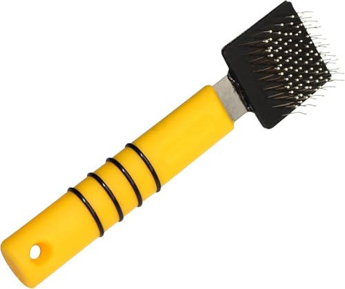 Mars Flexy-King Soft Flexible Slicker Brush, Professional Stainless Steel Dog Grooming Tool for Detangling