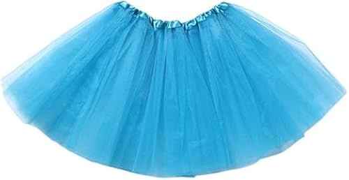 A Liittle Tree- New Ladies Girls Women Tutu Skirts Dress Up Fancy Dress Party Hen Party (Blue)