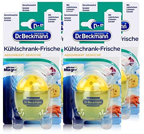 4x Dr. Beckmann Kühlschrank Frische Limone - Mit natürlichem Limonen-Extrakt
