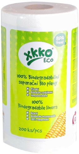 XKKO ECO 100% Biodegradable Diapers Size 30 x 19cm 200 Pieces/ Roll (2 Rolls)