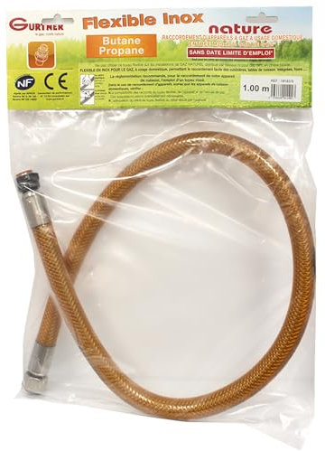 Gurtner - Flexible Butane - Flexible NF INOX garantie à vie Butane / Propane 1.00ml