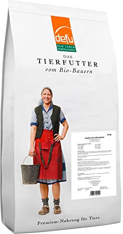 defu Geflügelfutter | 1 x 14 kg | Bio Junghennen und Wachteln Alleinfuttermittel | Trockenfutter Körnermischung