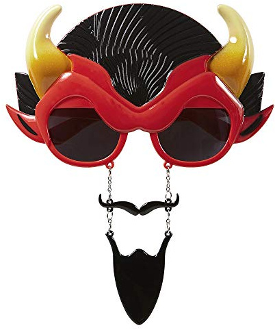 W WIDMANN MILANO Party Fashion - Lustige Brille, Spaß, Scherzartikel, Kostümzubehör, Accessoire, Karneval, Mottoparty