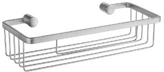 SMEDBO SME_DS2001 Sideline Soap Basket Brushed Chrome, Brass, Silver, 25 x 11 x 6 cm