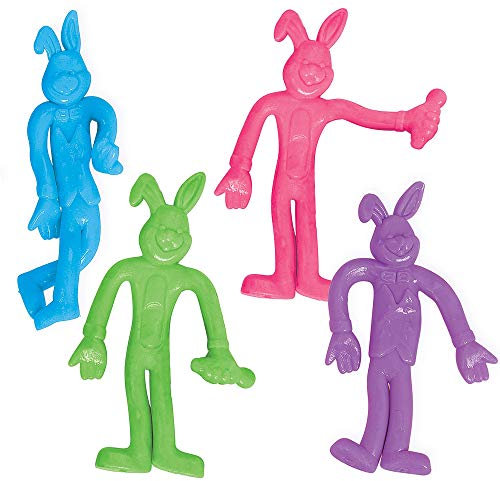 Amscan 393406 - Easter Bendy Bunnies Party Favours - 8 Pack