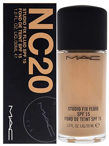 MAC Studio Fix Fluid Spf 15, NC20, Pack of 30