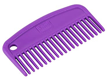 GROß KUNSTSTOFF MÄHNE KAMM PFERD REITER PFLEGE AUFRÄUMEN REINIGUNG STALL HOF - Lila, One Size