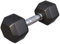 GORILLA SPORTS® Hexagon Kurzhanteln - Gewichte 2-50 kg, mit/ohne Ablage, Gusseisen Gummiert, Rutschsicher, Griff Gerändelt, Verchromt, Schwarz - Sechseckige Hanteln, Dumbbell, Krafttraining, Fitness