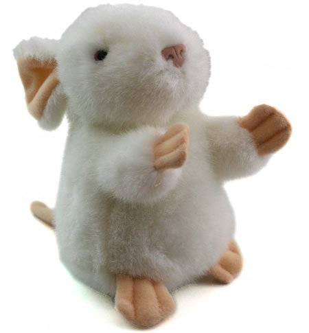 White Mouse Soft Toy - 13 cm