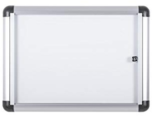 Bi-Office Bacheca Enclore Extra, Superficie Magnetica In Acciaio Laccato, Bacheca Con Anta Battente Per Interni in Alluminio, Dimensioni: 513 x 371 mm - 2xA4