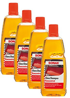 Autoshampoo Glanzshampoo Konzentrat Glanz Autoshampoo 1L Sonax 4X
