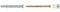 fischer - Kit de fixation pour WC au sol S8RD 80WCR - 2 chevilles S 8 RD 80, 2 vis à bois en inox A2 6x85 mm, 2 capuchons chromés