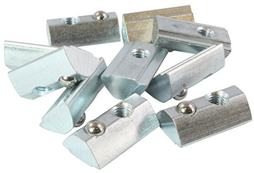 Sept Gmbh - 8 tasselli a V con scanalature, tipo I, filettatura M8, con staffa, sfera, in acciaio zincato