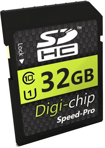 Digi Chip 32GB SDHC Class 10 Memory Card For Fujifilm X30, Fuji X100T, Finepix S9900W, S9800, XP80, XQ2, X-T10, Xa2 and Fuji X-T1 Digital Cameras