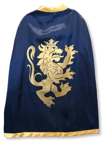 Liontouch - Knight Cape for Kids - Blue Medieval Dress-Up, Age 3-8 Years