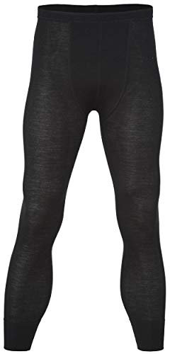 Engel Natur Herren Unterhose lang, Wolle & Seide, Gr. 50/52, Schwarz