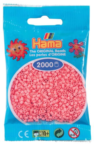 Hama - Confezione da 2000 perline da stirare, plastica, Rosa