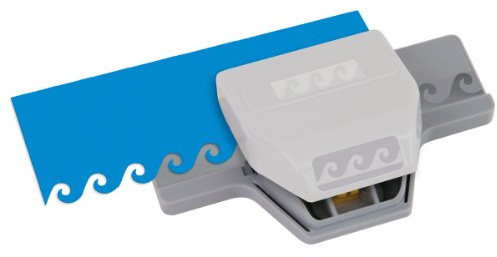 EK Tools Troqueles Grandes para Borde Olas, Plástico y Metal, Gris, 13.5x7x3 cm