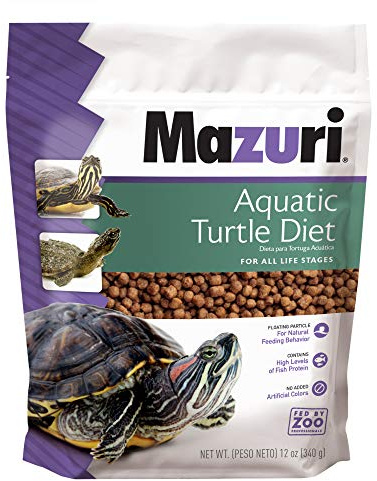 Mazuri | Nutritionally Complete Aquatic Turtle Food | Freshwater Formula - 12 Ounce (12 oz) Bag