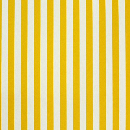 SCHÖNER LEBEN. Outdoor Markisenstoff Gartenmöbelstoff Toldo Streifen gelb weiß
