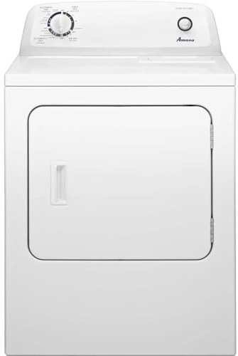 AMANA NED4655EW 6.5 cu. ft. Front Load Electric Dryer with 11 Drying Cycles, White