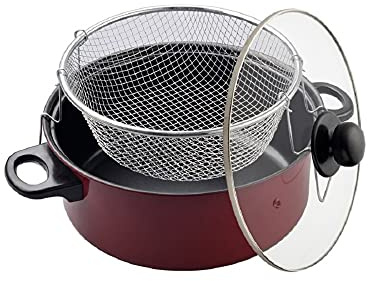 J&V TEXTILES 3-Piece Deep Fryer Set