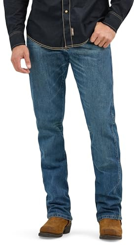 Wrangler All Terrain Gear by Relaxed Boot Cut Bootcut Chic De Corte/Holgado/ر//ر/ن Retrô COM Ajuste Relaxadoretro Relax-Fit Jeans, True Blue., 34W x 30L