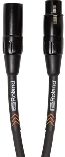 ROLAND Black Series Heavy-duty XLR Microphone Cable, 25-Feet