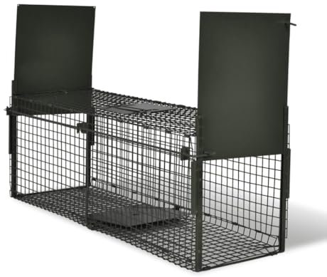 vidaXL Katzenfalle 100cm Marderfalle Nutriafalle Tierfalle Lebendfalle Falle