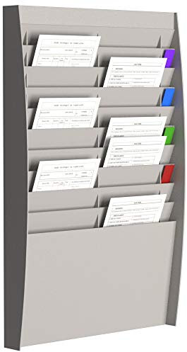 Paperflow 80027 Wandordner aus Polystyrol, 2 x 10 Fächer, DIN A4