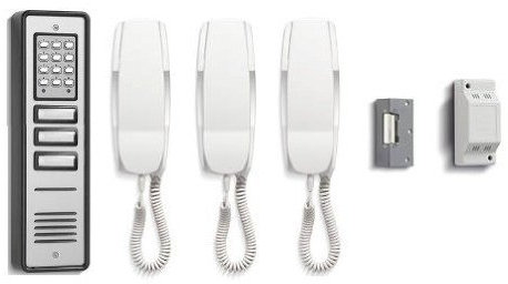 TC279- Bell BL106-3 3WAY Bellini Combined Audio Door Entry INTERCOM System with Coded KEYPAD Access & Lock Release