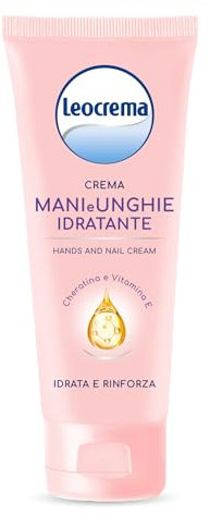 Leocrema - Crema Mani e Unghie Idratante, con Cheratina e Vitamina E, Assorbimento Rapido, 100ml
