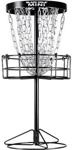 MVP Disc Sports Black Hole - Mini cestino da golf con 24 catene, bersaglio