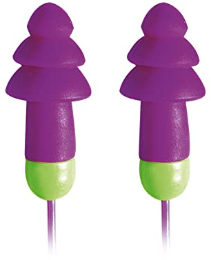 Moldex 6401 Rockets Cord Lot de 50 bouchons d'oreilles réutilisables SNR 30 dB